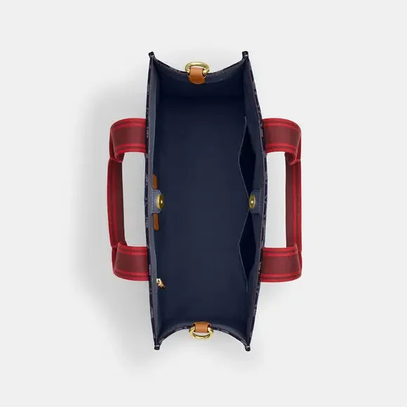 Smith Tote Bag In Signature Denim - Picture 2 of 5